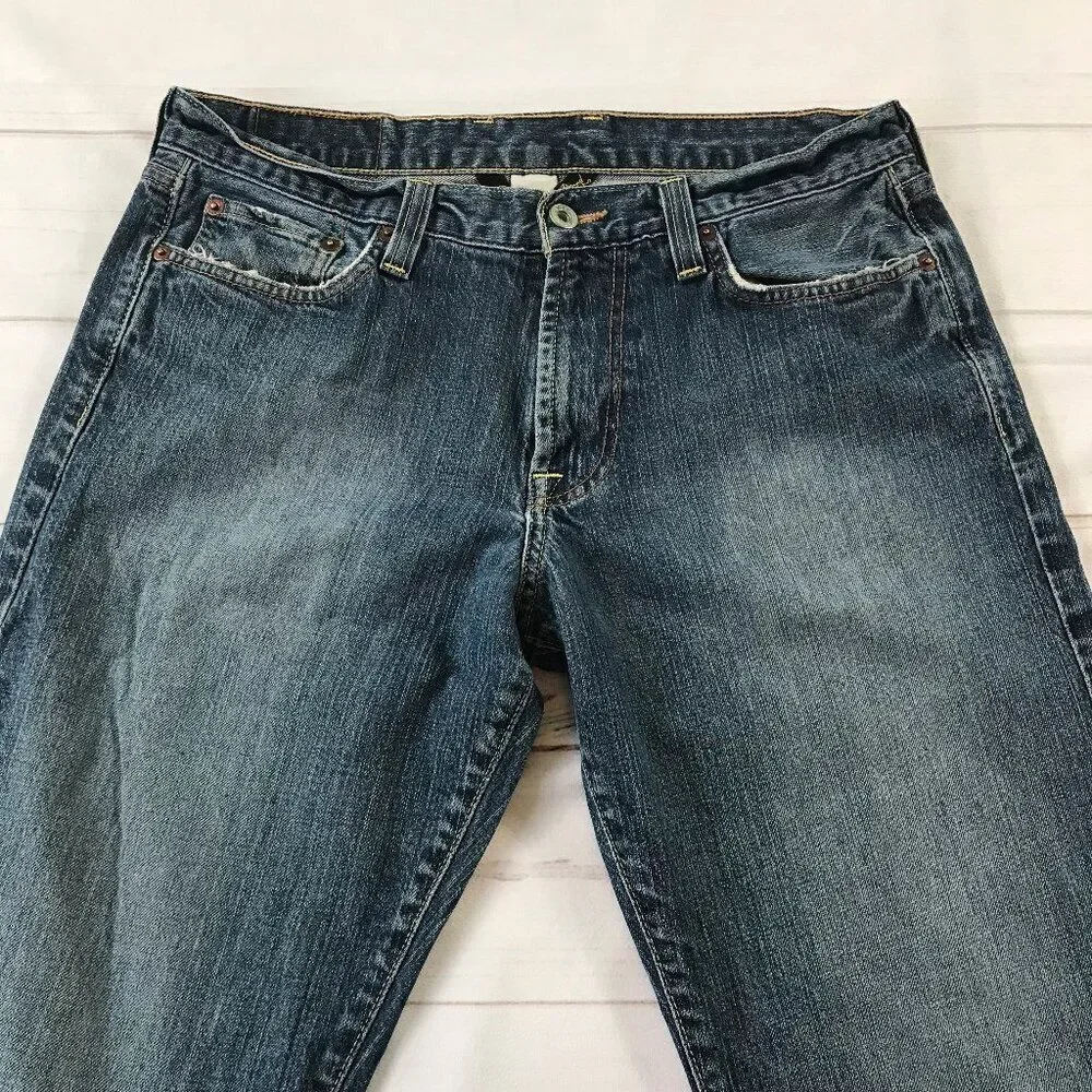 Lucky Brand Gene Montesano Men Size 31 Long Inseam Straight Leg Jeans